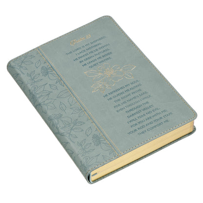 Psalm 23 Blue Faux Leather Classic Journal