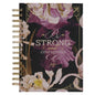 Strong and Courageous Topas Pink Wirebound Journal - Joshua 1:9