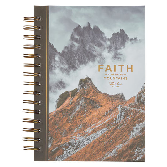 Faith Can Move Mountains Spiral Journal - Matthew 17:20