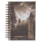 Be Strong Brown Forest Wood Spiral Journal - Ephesians 6:10