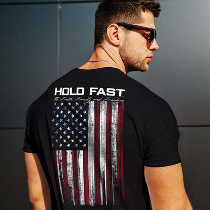 HOLD FAST US Flag Shirt for Men