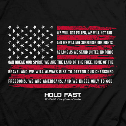 HOLD FAST Mens T-Shirt Never Surrender