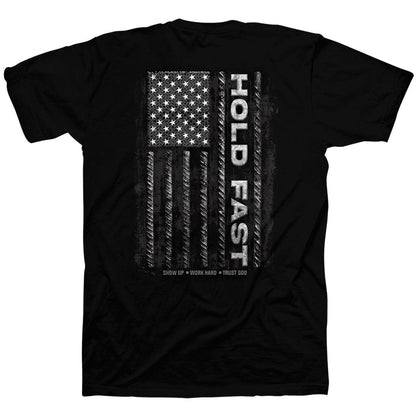 HOLD FAST Mens T-Shirt Rebar Flag