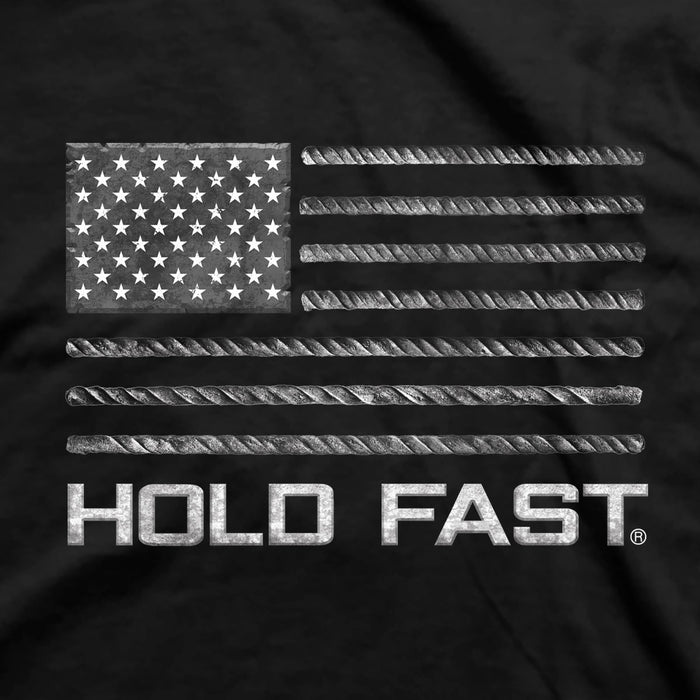 HOLD FAST Mens T-Shirt Rebar Flag