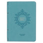 Aqua Blue Large Print Compact King James Version Bible