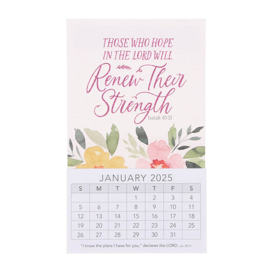 Those Who Hope in the Lord 2025 Mini Magnetic Calendar - Isaiah 40:31