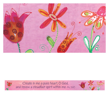 A Pure Heart Pink Magnetic Strip- Psalm 51:10