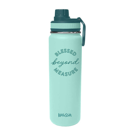 Kerusso 24 oz Stainless Steel Bottle Blessed Beyond Measure