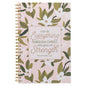 Through Christ Pink Floral Spiral Notebook - Phil 4:13
