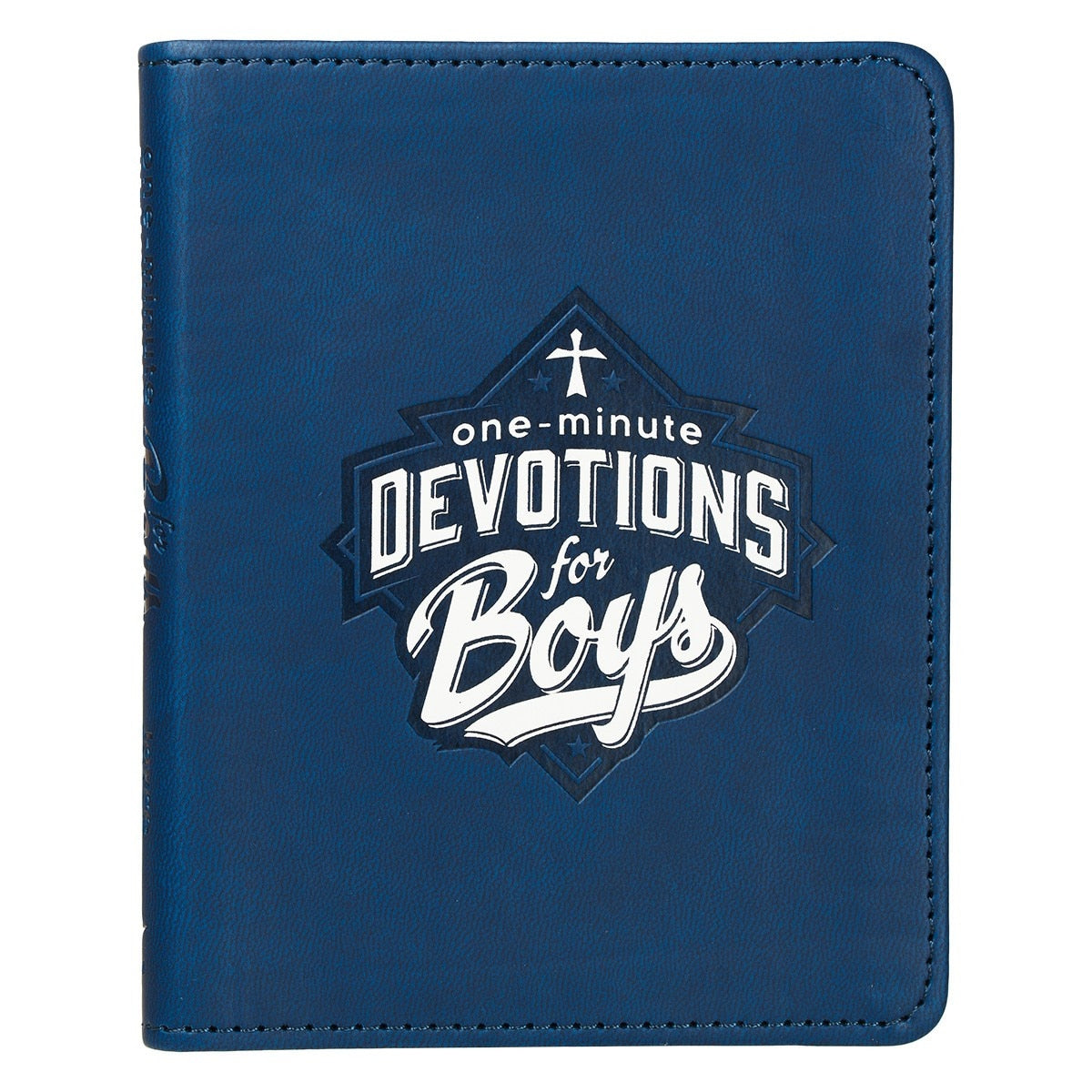 One-Minute Devotions for Boys Blue Faux Leather Devotional