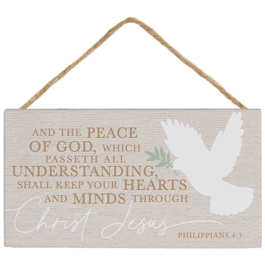 Hanging Sign-Peace of God Dove