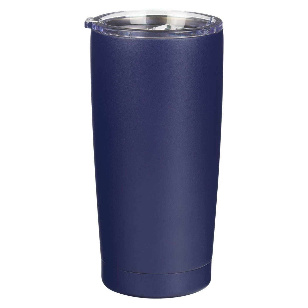 Strong and Courageous Navy Blue Stainless Steel Travel Tumbler - Joshua 1:9