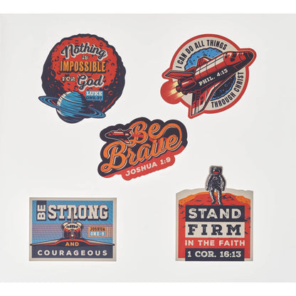 Be Brave Sticker Set - Joshua 1:9