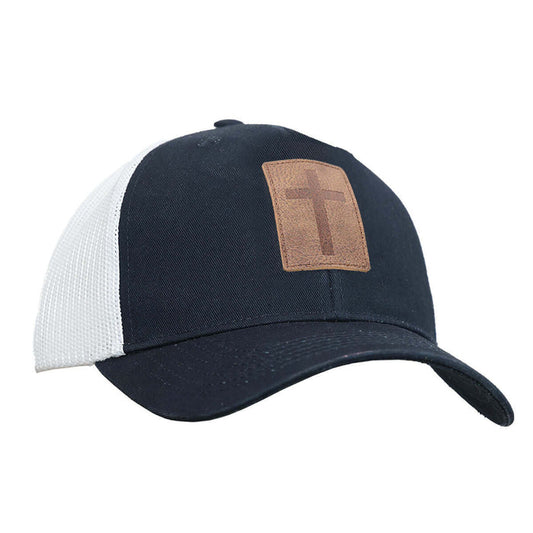 Kerusso Mens Cap Leather Cross