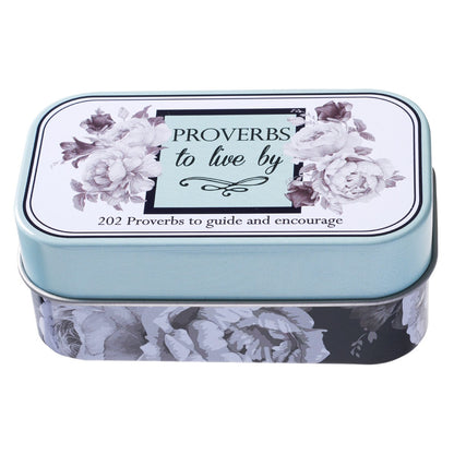 Proverbs to Live By Scripture Promise Cards in a Gift Tin