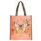 Grace Butterfly Orange Non-Woven Coated Tote Bag - Ephesians 2:8