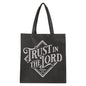 Trust in the Lord Black Diamond Reusable Shopping Tote Bag - Proverbs 3:5