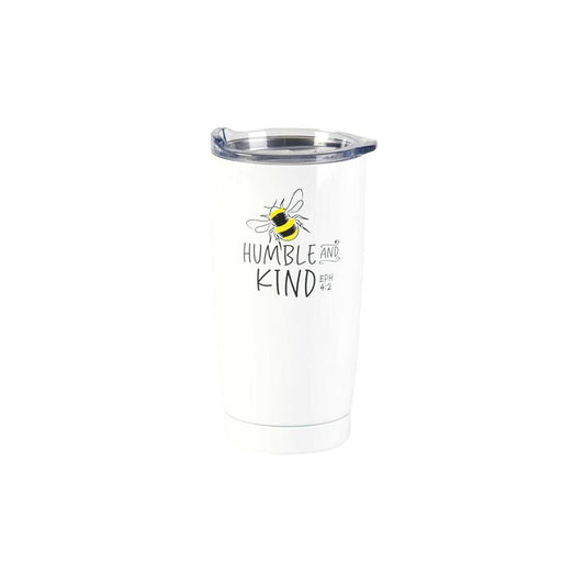 Dicksons 20 oz Bee Humble & Kind Tumbler, White