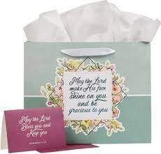 Gift Bag with Card the Lord Bless You - Numbers 6:24 Large