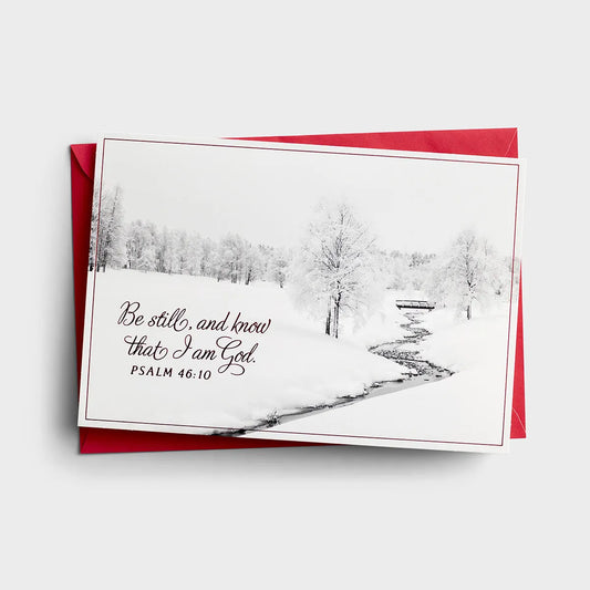 Be Still & Know - 18 Christmas Boxed Cards, KJV