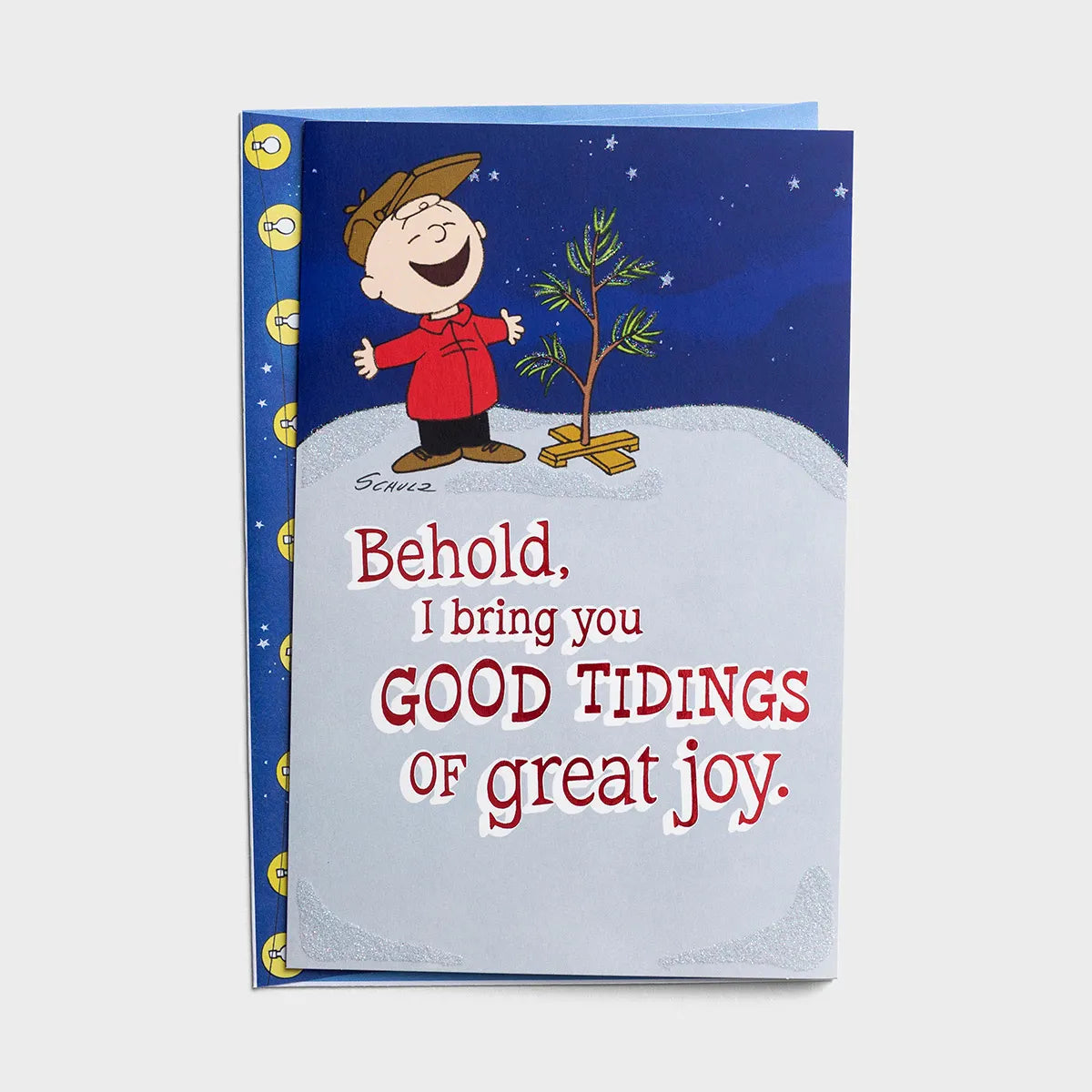 Peanuts - Good Tidings of Great Joy- 18 Christmas Boxed Cards, KJV