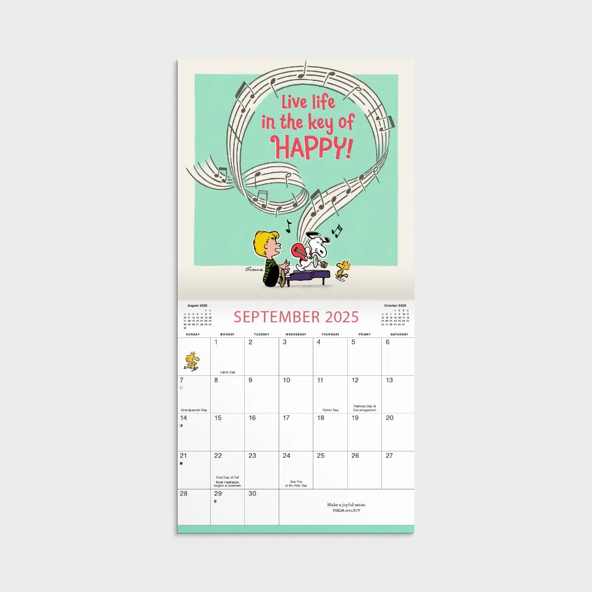 Peanuts - 2025 Mini Inspirational Wall Calendar