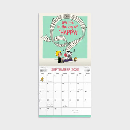 Peanuts - 2025 Mini Inspirational Wall Calendar