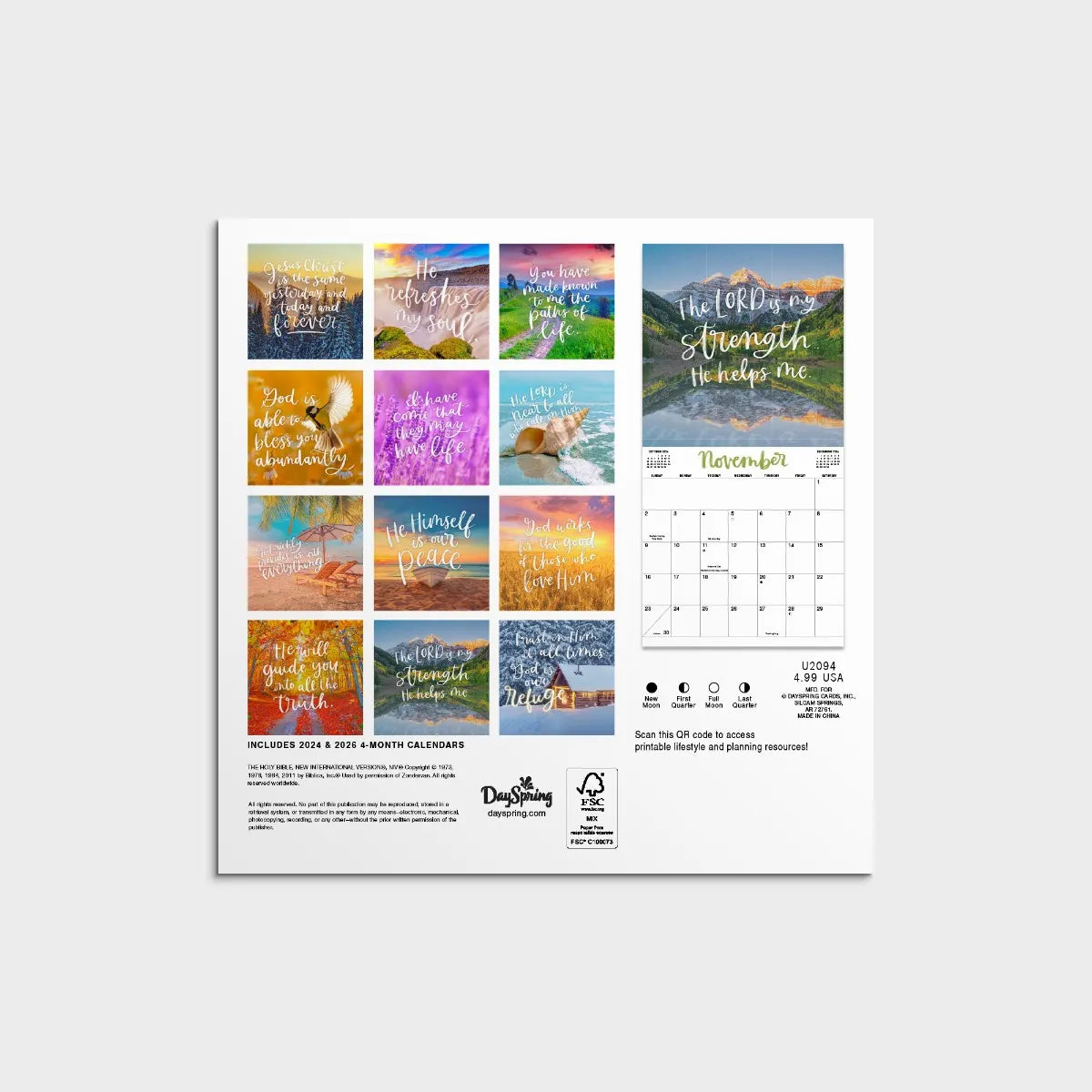 God's Promises - 2025 Mini Inspirational Wall Calendar