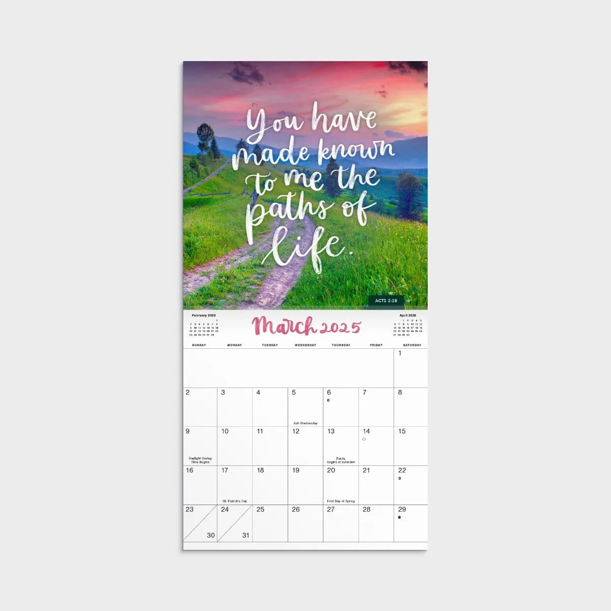 God's Promises - 2025 Mini Inspirational Wall Calendar