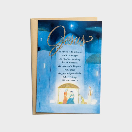 Jesus He Came Not to a Throne- 18 Christmas Boxed Cards, NKJV