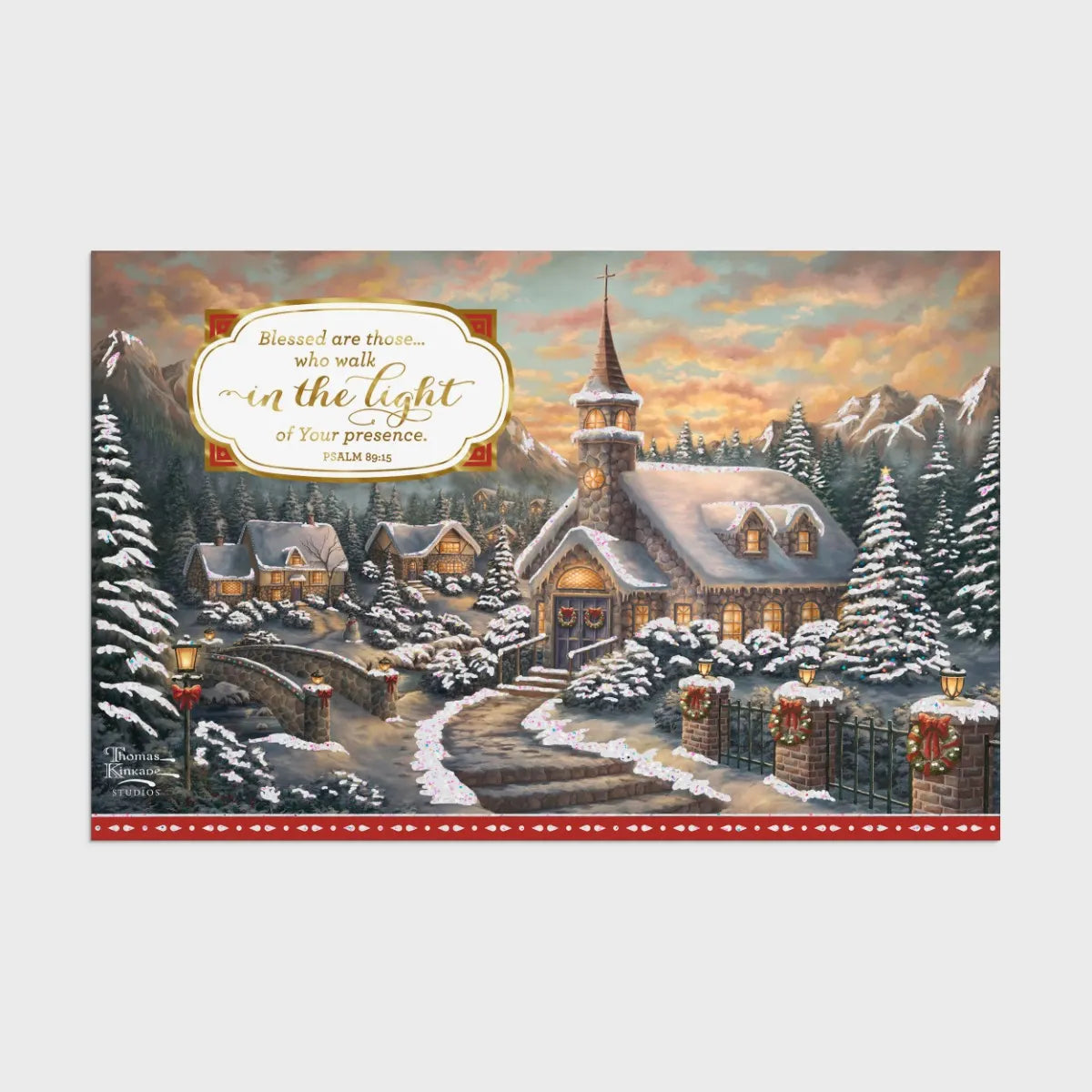 Thomas Kinkade - Walk in the Light - 18 Christmas Boxed Cards