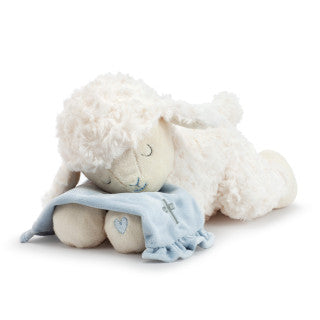 Blue Goodnight Prayer Mechanical Lamb