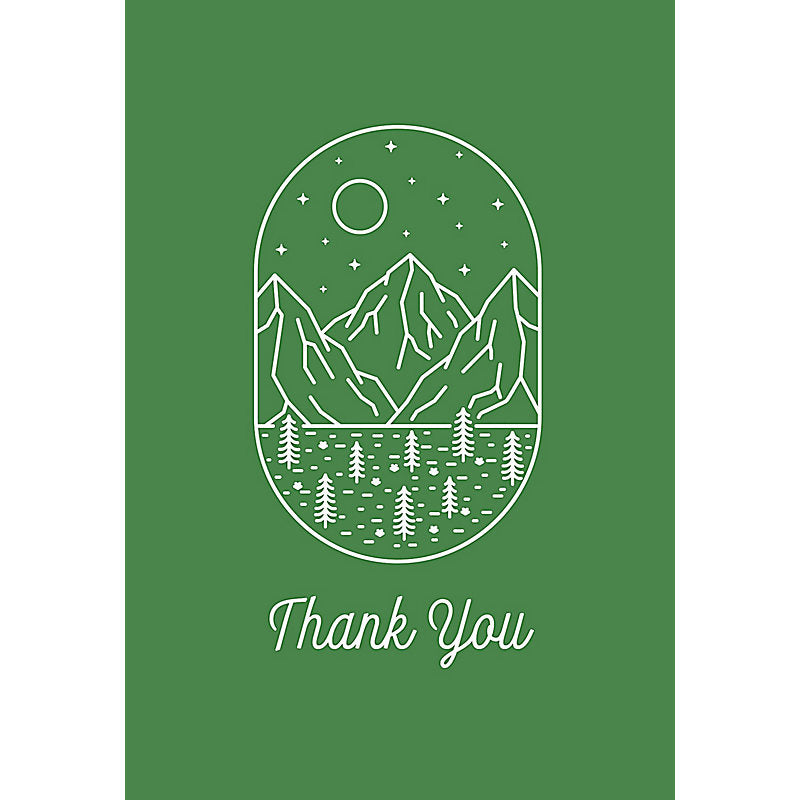 Boxed Cards: Thank You - Simple Outdoor Scenes