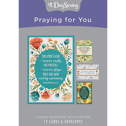 Boxed Cards: Praying for You - Modern Floral