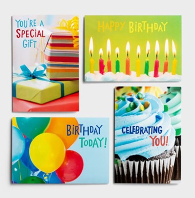 Bright Birthday Cards, Box of 12
