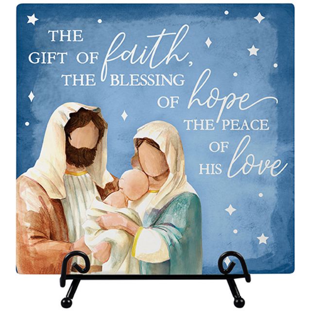 Carson Home Accents "Gift of Faith" Easel Plaque
