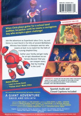 Superlibro: Una aventura gigante, David y Goliat, DVD 