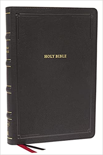 NKJV, Deluxe Thinline Reference Bible, Large Print, Black