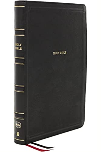 NKJV Giant Print Center-Column Reference Bible, Deluxe Black