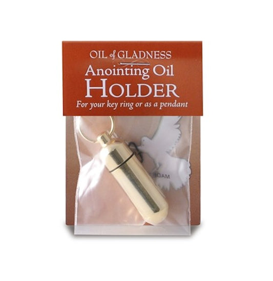 Anointing Oil Holder Goldtone