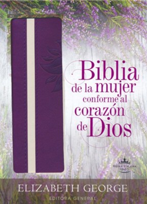 Reina Valera 1960, Biblia de la mujer conforme al corazón de Dios: Duotono morado (Spanish Edition)
