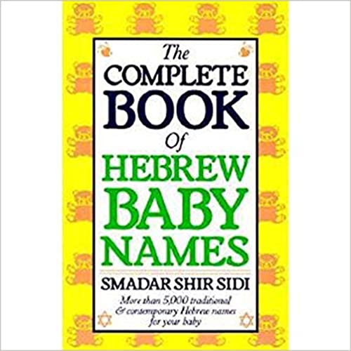 El libro completo de nombres hebreos para bebés