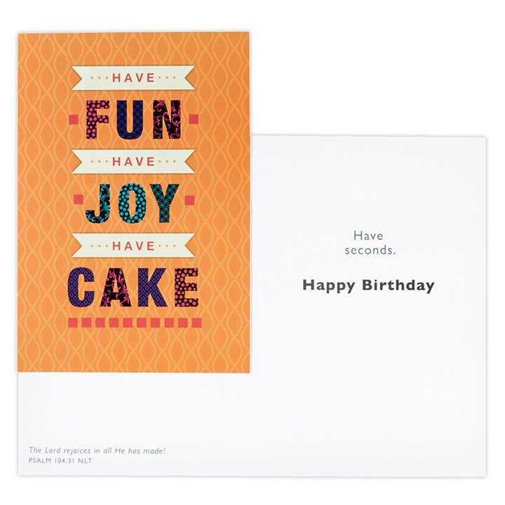 Joy Birthday Cards with Scripture, Box of 12