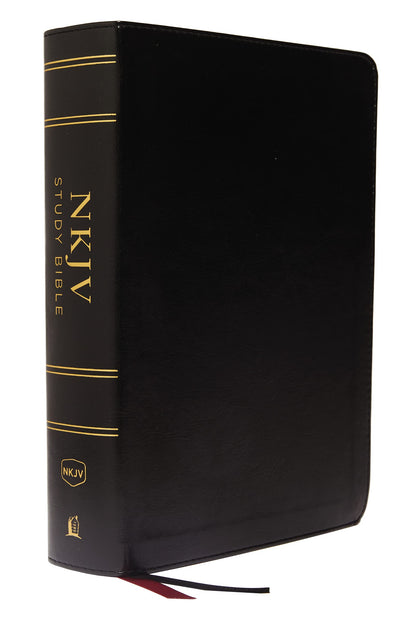 Biblia de estudio NKJV Edición a todo color Imitación negra
