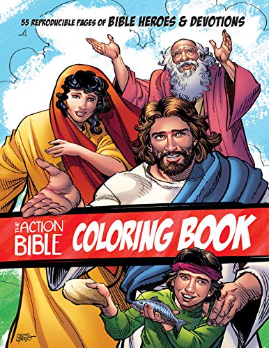 Libro para colorear de la Biblia de acción