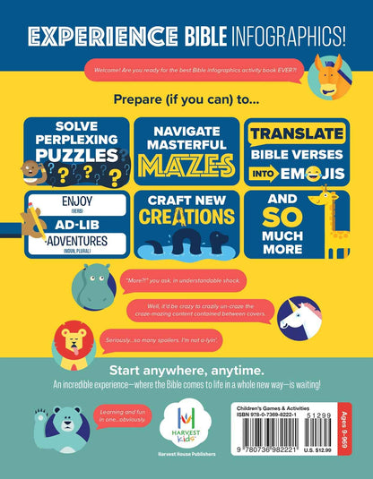 Bible Infographics for Kids Activity Book