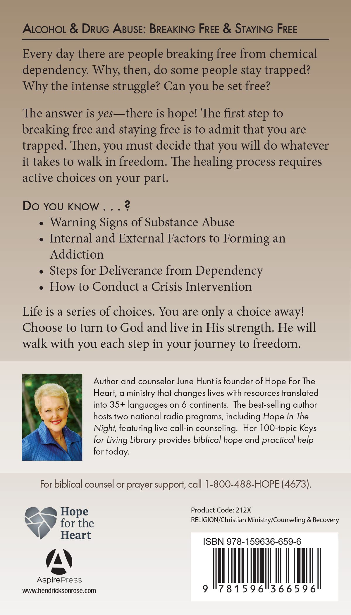 Alcohol & Drug Abuse: Breaking Free & Staying Free (Hope for the Heart)