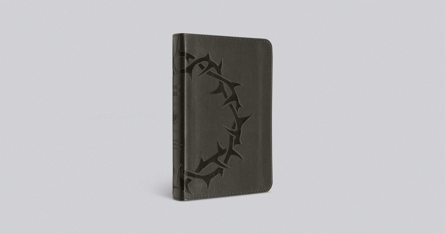 ESV Compact Bible (TruTone, Charcoal, Crown Design)