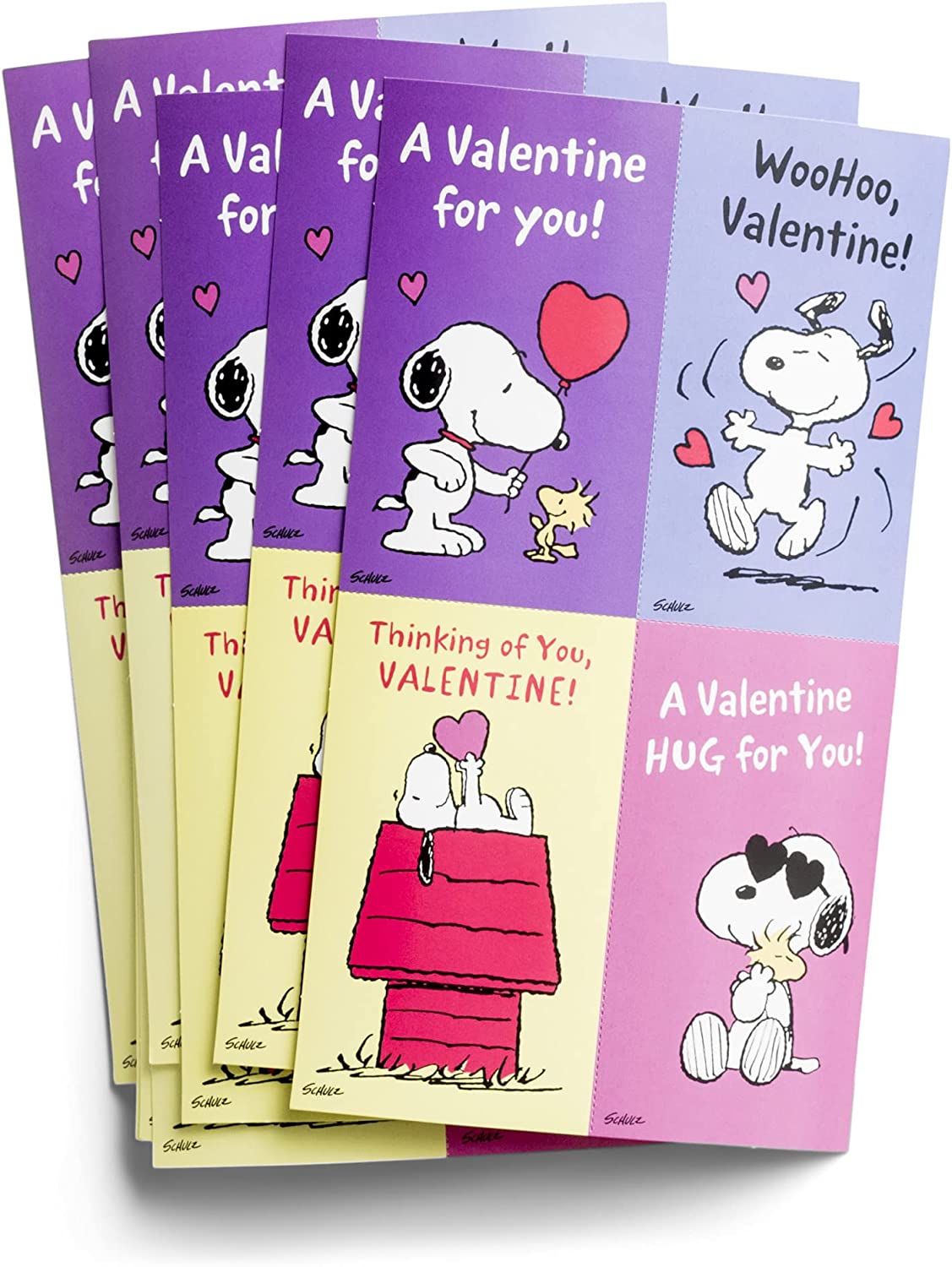 Peanuts - Valentine's Day - Inspirational Boxed Cards - Bonus Stickers