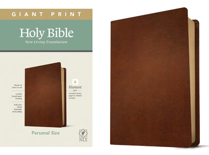 NLT Giant Print Personal Size Filament Enabled Genuine Leather